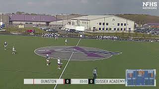 Gunston Boys Varsity Lacrosse vs Sussex Academy 4 27 22 [upl. by Graehl]