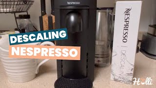 How to Descale amp Rinse the Nespresso Vertuo Plus A StepbyStep Guide [upl. by Erfert]