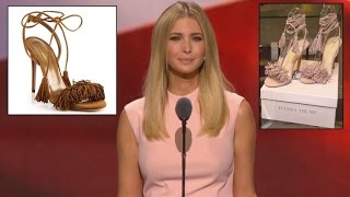 Ivanka Trump Hits Back at Claim That She Ripped Off Italian Shoe Design [upl. by Enelyaj]