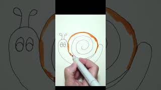 How To Draw A Snail [upl. by Ozmo260]