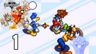 Traverse Town  Kingdom Hearts Chain of Memories  Gameplay Walkthrough Part 1 GBA  No Commentary [upl. by Sutphin105]