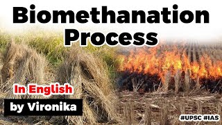 Biomethanation of rice straw  How it works How it can solve stubble burning Current Affairs 2020 [upl. by Gennaro]