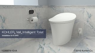 Installation  Veil Intelligent Toilet [upl. by Noelani]