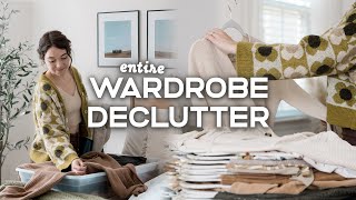 DECLUTTERING  ORGANIZING My Entire Wardrobe  HUGE Declutter amp Getting Out My Autumn Clothes 🍂 [upl. by Kylander]