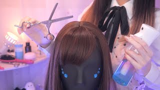 ASMR The Most Realistic Haircut amp Head Massage ✂︎✨ Scalp Massage Head Spa [upl. by Marys]