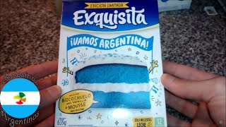 Exquisita ¡Vamos Argentina Torta Bizcochuelo Vainilla con Mousse Edición Limitada mezcla en polvo [upl. by Eiclehc]