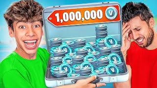 Winning 1000000 VBucks from my Dad [upl. by Rory]