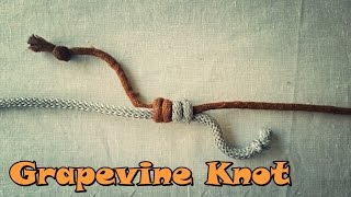 How to make a Grapevine Knot  Как сделать Узел Грейпвайн [upl. by Hgielsa]