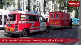 Unfall mit KVBStadtbahn Linie 15 am Ubierring [upl. by Nel]