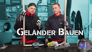 Edelstahl Geländer schweißen Tutorial  schleifen polieren reinigen [upl. by Allyson]