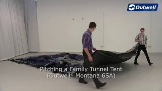 Outwell Montana 6SA Tent Pitching Video  Innovative Family Camping [upl. by Enined]