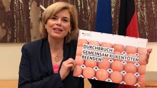 Statement Bundesministerin Klöckner Gemeinsam Kükentöten beenden [upl. by Emmi]