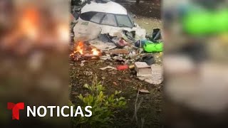 Tragedia aérea en Brasil cae un avión con 61 personas a bordo  Noticias Telemundo [upl. by Ailene]