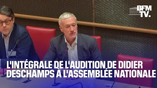 Dysfonctionnements à la FFF lintégrale de laudition de Didier Deschamps à lAssemblée nationale [upl. by Bovill]