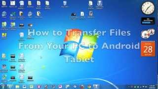 How to Transfer Files From PC to Android Tablet​​​  H2TechVideos​​​ [upl. by Cleopatre]