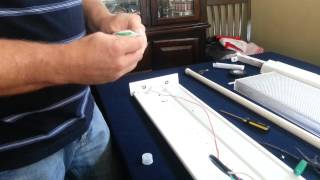 How to wire 4ft led lights [upl. by Ellerahs]