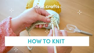 How to Knit  for absolute BEGINNERS [upl. by Herodias]