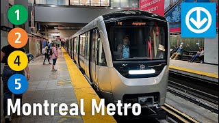 Montreal Metro All the Lines Compilation [upl. by Haberman]