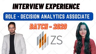 ZS Associates Interview Experience  Decision Analytics Associate  OFFCAMPUS  Preparation [upl. by Lynnette850]