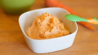 Chicken Carrot puree  baby food recipe 6M [upl. by Pinette]