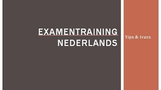 Examen Nederlands de theorie [upl. by Mirabella]