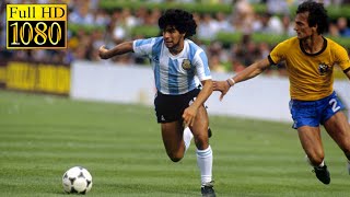 Argentina  Brazil World Cup 1982  Full highlight  1080p HD  Diego Maradona [upl. by Yakcm]