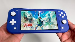 Zelda Skyward Sword HD Gameplay on Nintendo Switch LITE [upl. by Arriec434]