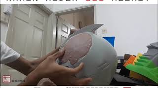 Helmet Kamen Rider 555 Fiberglass  COSPLAY DIY PROCESS [upl. by Isdnil]