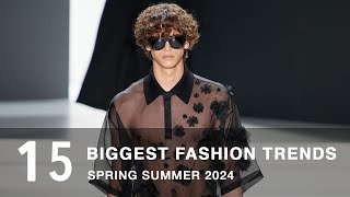 The Biggest Fashion Trends Spring Summer 2024  Mens Fashion [upl. by Yerocal]