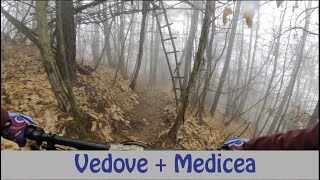 Vedove e Medicea immersi nella nebbia Montalbano MTB trail [upl. by Atsyrhc]