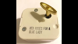 Sankyo Music Box Movements plays RED ROSES FOR A BLUE LADY [upl. by Ahsienel]