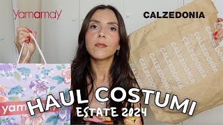 HAUL COSTUMI ESTATE 2024  collezione estiva calzedonia yamamay  maria silvestro [upl. by Yrreiht931]