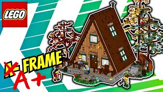 Charming LEGO AFrame Cabin 21338  Speed Build [upl. by Martijn]