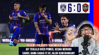 Review Liga Super JDT terlalu superior buat Sarawak Kedah tetap tempel JDT dan Sabah raih 3 Mata [upl. by Jerusalem666]