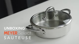 Unboxing Using amp Reviewing Meyer Select Nickel Free Sauteuse pan  Perfect For Biryanis [upl. by Teiluj]