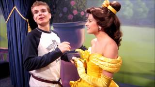 Tommy Des Brisay dances with Aurora Belle and Cinderella at Magic Kingdom [upl. by Ettevroc]