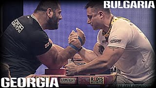 Levan SAGINASHVILI vs Krasimir KOSTADINOV  ARM WRESTLING 2016 [upl. by Abrahan]