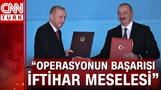 Nahçıvanda Erdoğan  Aliyev görüşmesi İki liderden ortak açıklama [upl. by Nave]