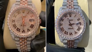 Custom Moissanite Watch x Diamond Tester [upl. by Noah369]