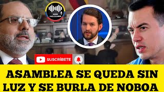 ASAMBLEA SE QUEDA SIN LUZ EN MEDIO DE LA REUNIÓN DEL PLENO UNA VERGÜENZA PARA GOBIERNO NOTICIAS RFE [upl. by Edyak64]