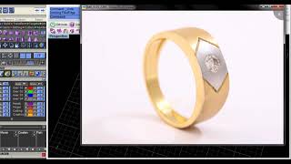 How to make Signet Ring028 jewelrytutorial tutorial jewellery gemvision diamond cad [upl. by Jeconiah]