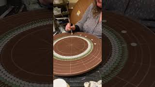 Timelapse entire 20” Mandala mirror Etsy httpssacredcirclesmandalaetsycom [upl. by Fondea]