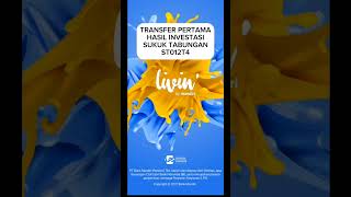 Transfer Pertama Hasil Investasi Sukuk Tabungan ST012  Long Coupon [upl. by Stich]