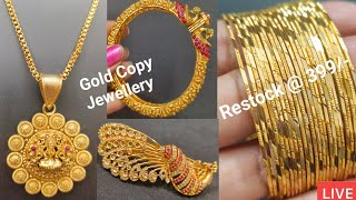 LIVE 240  One Gram Gold Mixed Collections Jewellery  7013932993 live 7013932993 [upl. by Zysk]