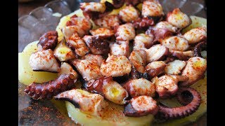 Pulpo a la gallega receta tradicional [upl. by Vijar]