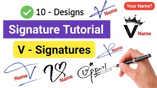 ✅ A To Z Signature  V Signature Style  Signature Style Of My Name  V Signature Ideas [upl. by Andrew]