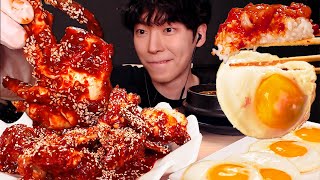 ASMR MUKBANG SPICY SEAFOOD 양념게장 먹방 이 영상하나로 종결 김 계란후라이흰밥 SPICY Sauce RAW Crab MUKBANG [upl. by Birdie642]