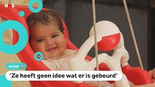 Baby Afraa overleefde verwoestende aardbeving Ze geeft ons geluk [upl. by Sabba]