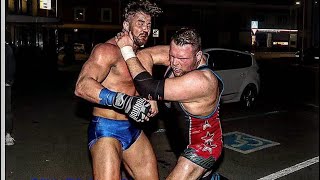 Mexxbergc vs Pascal Spalter Full Falls Count Anywhere Wrestling Match UKWA 2019 [upl. by Sakovich]