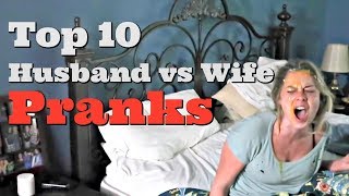 TOP 10 HUSBAND VS WIFE PRANKS OF 2017  Pranksters in Love [upl. by Eimoan]